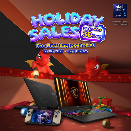 🎄MSI 香港特約網上商店 聖誕優惠來襲｜電競與珍藏聯名筆電同步推出限時折扣