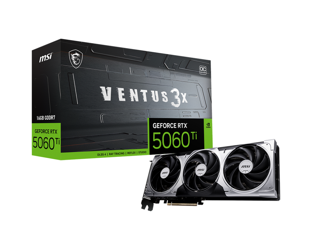 GeForce RTX™ 5060 Ti 16G VENTUS 3X OC