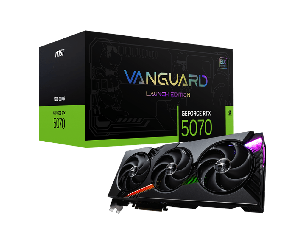 GeForce RTX™ 5070 12G VANGUARD SOC LAUNCH EDITION – MSI Store