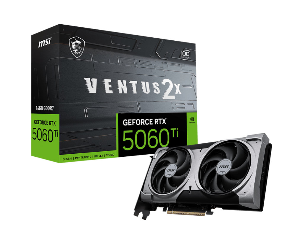 GeForce RTX™ 5060 Ti 16G VENTUS 2X OC PLUS