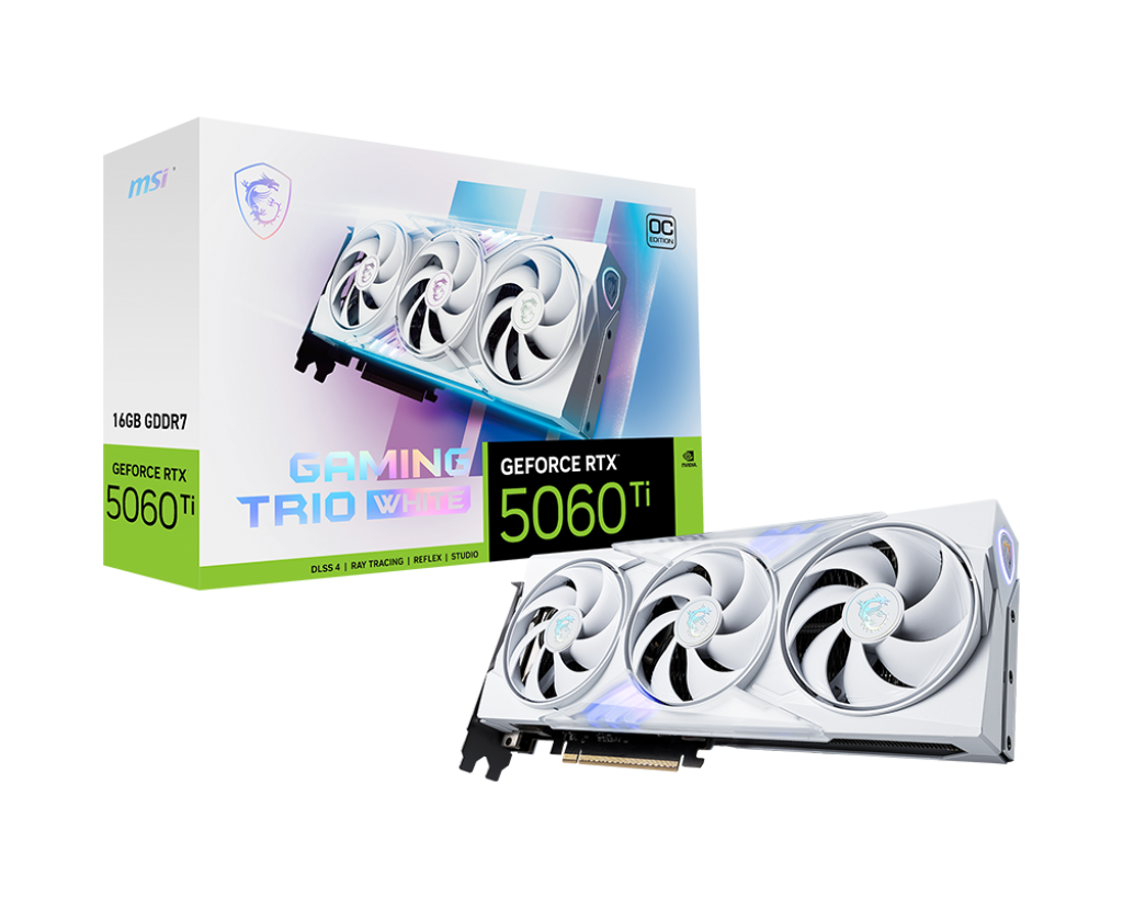 GeForce RTX™ 5060 Ti 16G GAMING TRIO OC WHITE