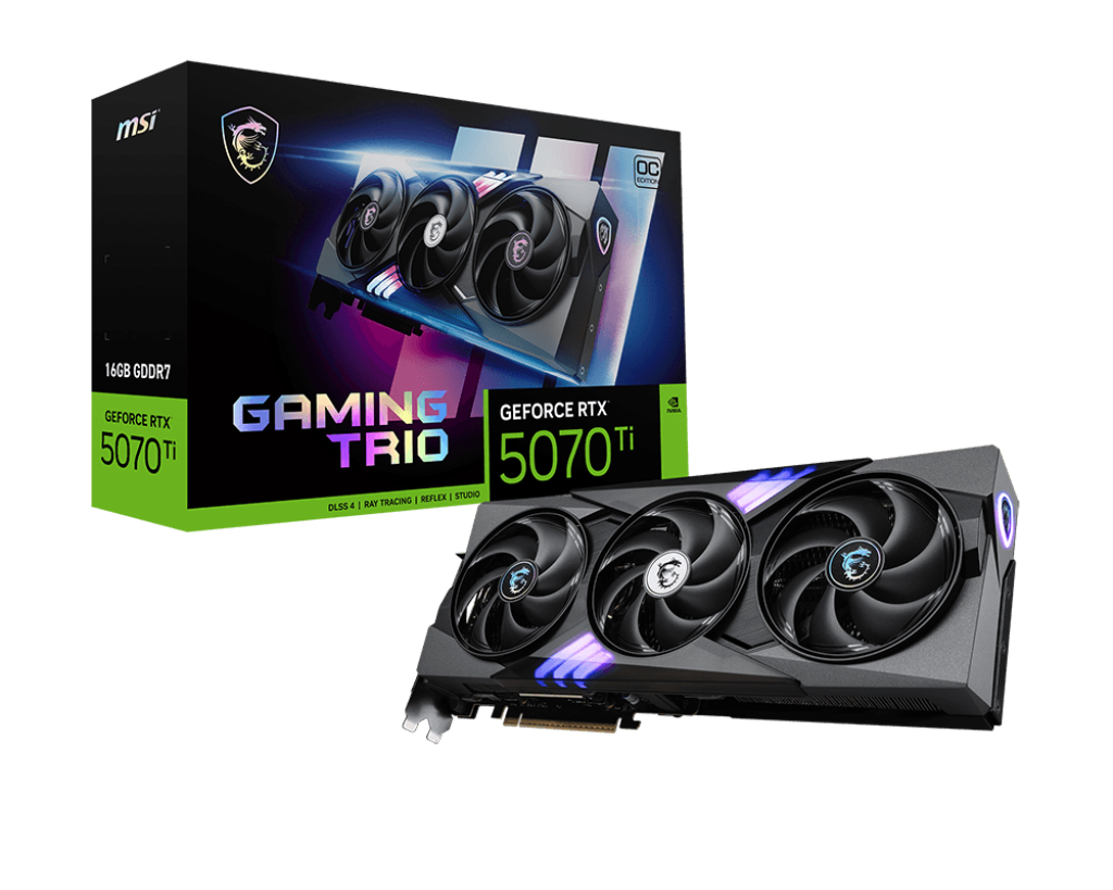【新品】MSI GeForce RTX 5070 Ti Gaming Trio GeForce RTX™ 5070 Ti 16G GAMING TRIO OC PLUS – MSI Store | Hong Kong