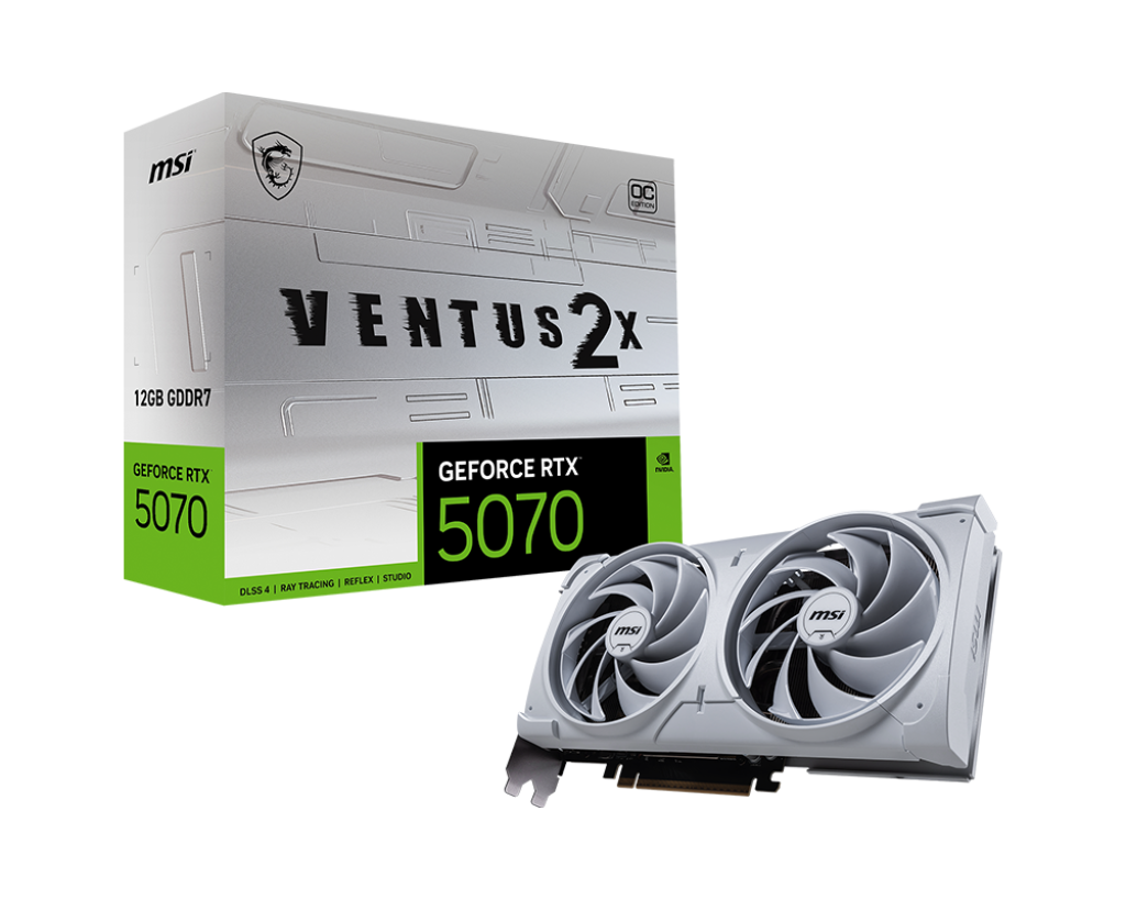 H*I様 MSI RTX 5070 VENTUS 2X OC WHITE 12G GeForce RTX™ 5070 12G VENTUS 2X OC WHITE – MSI Store | Hong Kong