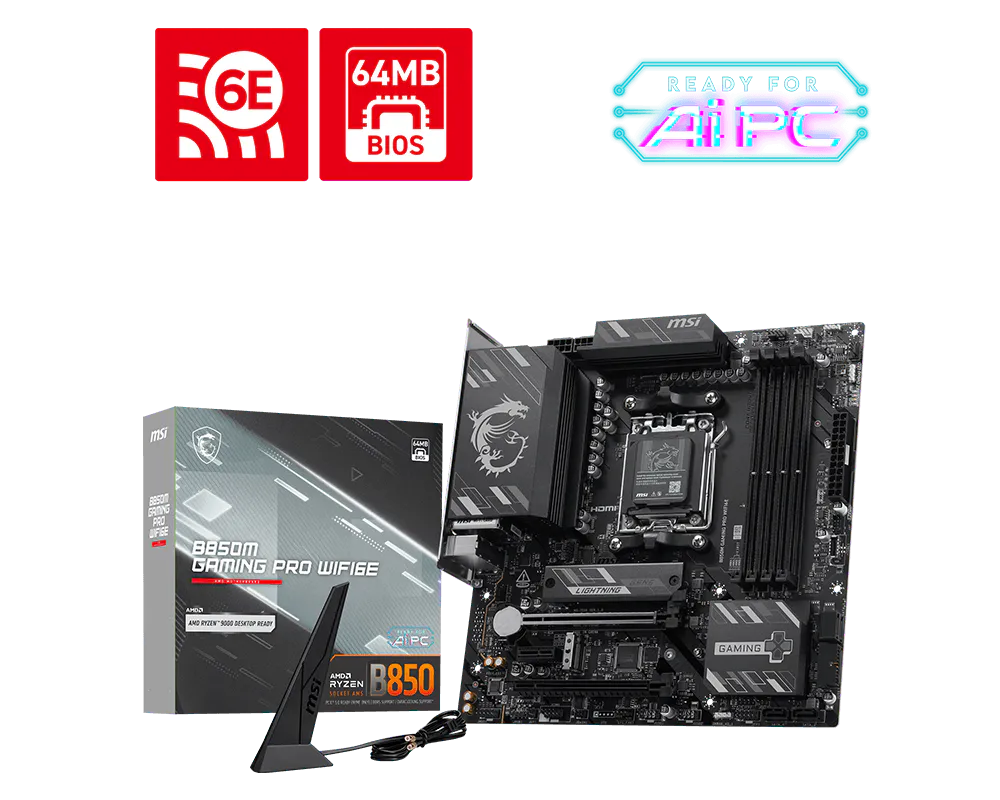 B850M GAMING PRO WIFI6E